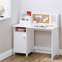 UTEX Kids Study Desk with Hutch  White