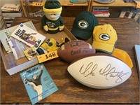 VINT. GREEN BAY PACKERS ITEMS - SIGNED MCCARTHY