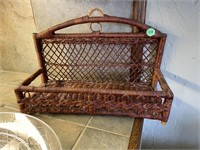 cute wicker wall basket