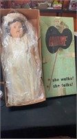 Winnie doll in box