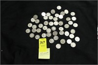 50 X $ PRE 1964 ROOSEVELT DIMES