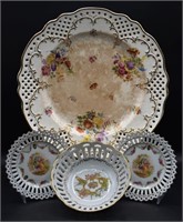 Antique Gebackteller Max Roesler Plate & More