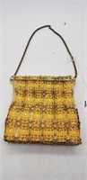 Vintage Beaded Handbag Gold