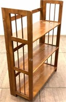 Mission Influenced 3-tier Wood Folding Bookcase