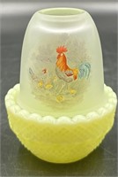 Mosser Hp Chicken Family On Custard Fairy Lamp Uv