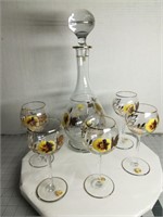 Hand Painted Bohemian Style Roumania Glasses