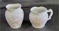 VTG Utah Porcelain Creamer & Sugar