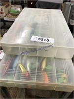 Pair of tackle organizers w/ tackle