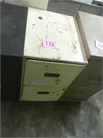 Two Drawer Filing Cabinet Ivory