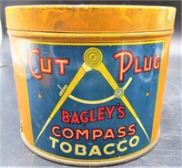 Bagleys Compass Tobacco Tin