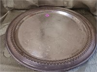 Vintage Silver Plate Serving Tray