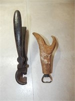 Deer Horn Bottle Opener Antique Wire Cutter Tool