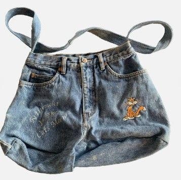 “Retirement Is The Cats Meow” DIY Jean Purse