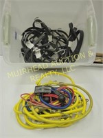 TOTE OF RUBBER STRAP, BUNGEE CORDS