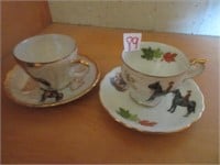 RCMP teacups and saucers