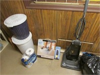 vacuum,toilet paper,foot bath,cans & items