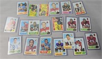 Vintage Topps Football Cards Lot Collection