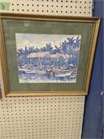 Pair of artists signed watercolors Maui 20 x17