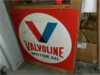 Vintage Valvoline motor oil sign. measures