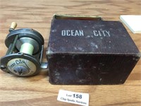 Vintage Ocean City 2000 Fishing Reel & Box
