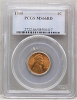 1944 Lincoln Cent. MS66 Red PCGS.