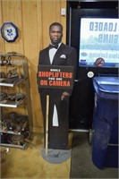50 Cents Standup Cutout Security Camera Sign
