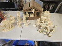 Nativity Scene - all figures included with stable