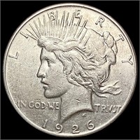 1926-S Silver Peace Dollar NEARLY UNCIRCULATED