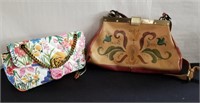 Pair of designer style handbag