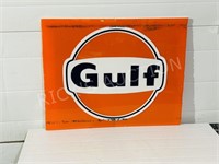 "Gulf" hard plastic sign - 29" x 23"