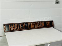 metal enameled Harley Davidson sign