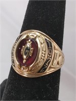 1972 10Kt Gold Josten Class Ring Size 6 Weighs 5