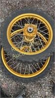 Set of motorcycle tires