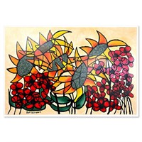 Avi Ben-Simhon, "Sunflowers" Hand Signed, Numbered