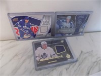 3 Toronto Maple Leafs  Jersey Cards