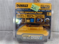New DeWalt 20V Power Stack Battery 5ah