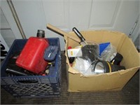 Two Boxes of Various Tools and Home Improvement