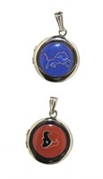 2 NFL Locket Pendants