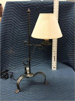 Incredible Iron Table Lamp with Shade Works