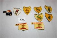 Lions Club Oklahoma Pins; Arrowheads; Oklahoma Sha