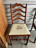 Wood Chair, Cross Stitch Seat U231