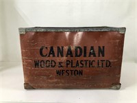 ANTIQUE METAL ADVERTISING BIN