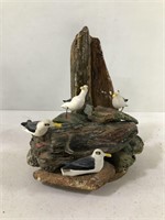 HANDCARVED SEAGULLS CARVING  EW PEPPIN