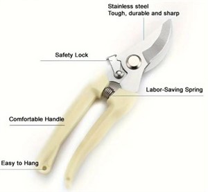 1pc Stainless Steel Garden Scissors, Repair Branch