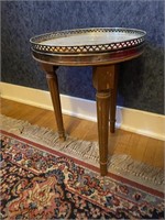 MARBLE TOPPED SIDE TABLE
