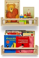 SEALED - Wood Nursery Book Shelves Set of 2- Wall