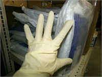 Large lot of latex gloves