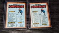 2 1966 67 Topps Hockey Checklist