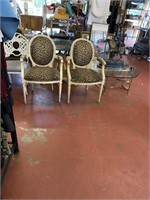 2 French Arm Chairs