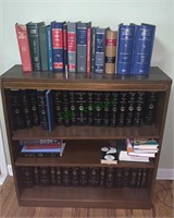 3 shelf bookcase with the books - 1950s edition of